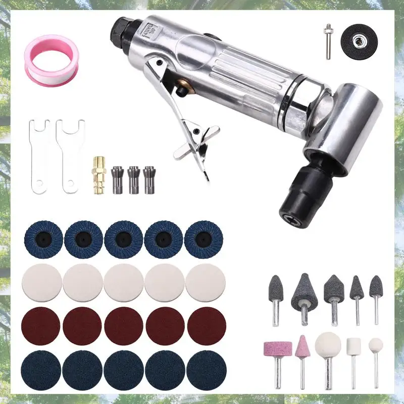 Premium-Compact 1/4 Inch 90 Degree Angle Air Die Grinder Kit With Sanding Discs For Polishing And Engraving
Premium-Compact 1/4 Inch 90 Degree Angle Air Die Grinder Kit With Sanding Discs For Polishing And Engraving