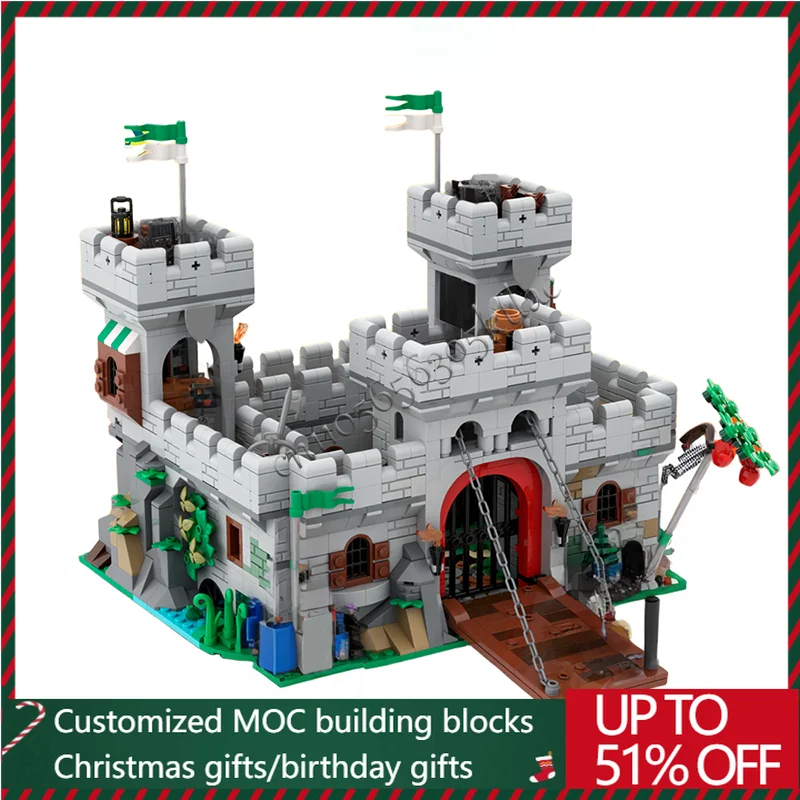 Новые детали 1796, средневековая модель крепости, Moc, строительные кирпичи, замок рыцаря, модульные наборы «сделай сам», сборочные блоки, игрушки, рождественские подарки
Новые детали 1796, средневековая модель крепости, Moc, строительные кирпичи, замок рыцаря, модульные наборы «сделай сам», сборочные блоки, игрушки, рождественские подарки