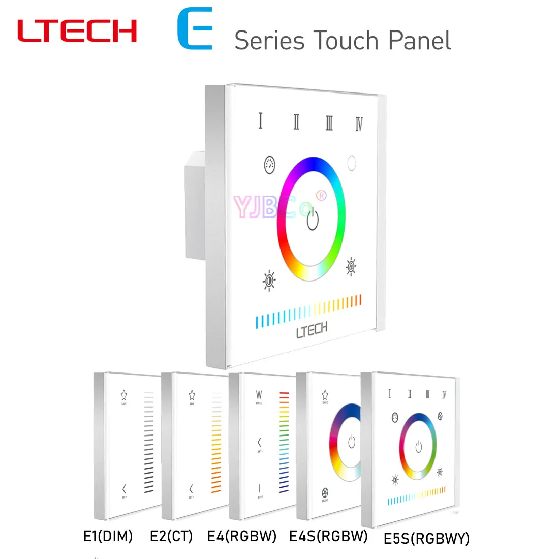 TECH E Series Touch Color Circle Panel 2.4GHz RF LED Controller E1 Dimmer For Single/CCT/RGBW/RGBWY LED Strip Light DC12V~24V
TECH E Series Touch Color Circle Panel 2.4GHz RF LED Controller E1 Dimmer For Single/CCT/RGBW/RGBWY LED Strip Light DC12V~24V