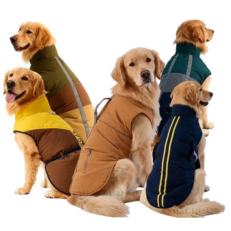 New Winter Warm Dog Clothes Windproof Waterproof Reflective Jacket for Large Breed Labrador Samoyed Greyhound Parka Coat Vest
New Winter Warm Dog Clothes Windproof Waterproof Reflective Jacket for Large Breed Labrador Samoyed Greyhound Parka Coat Vest
