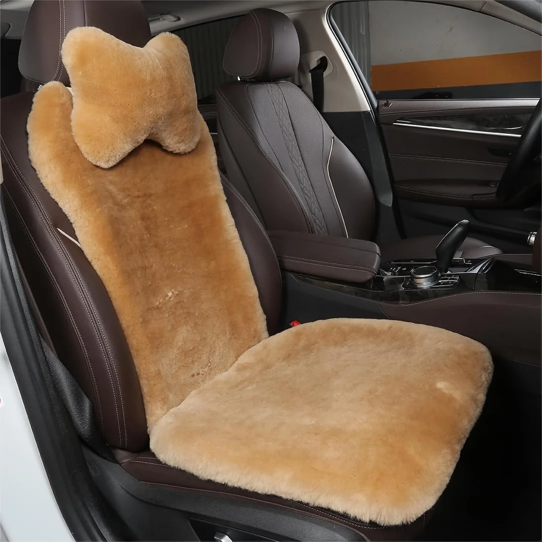Fuzzy Fluffy Sheepskin Car Seat Cover for Auto Soft Cozy Plush Wool Cushion with Non-Slip Silicone Dots for Most Cars SUVs
Fuzzy Fluffy Sheepskin Car Seat Cover for Auto Soft Cozy Plush Wool Cushion with Non-Slip Silicone Dots for Most Cars SUVs