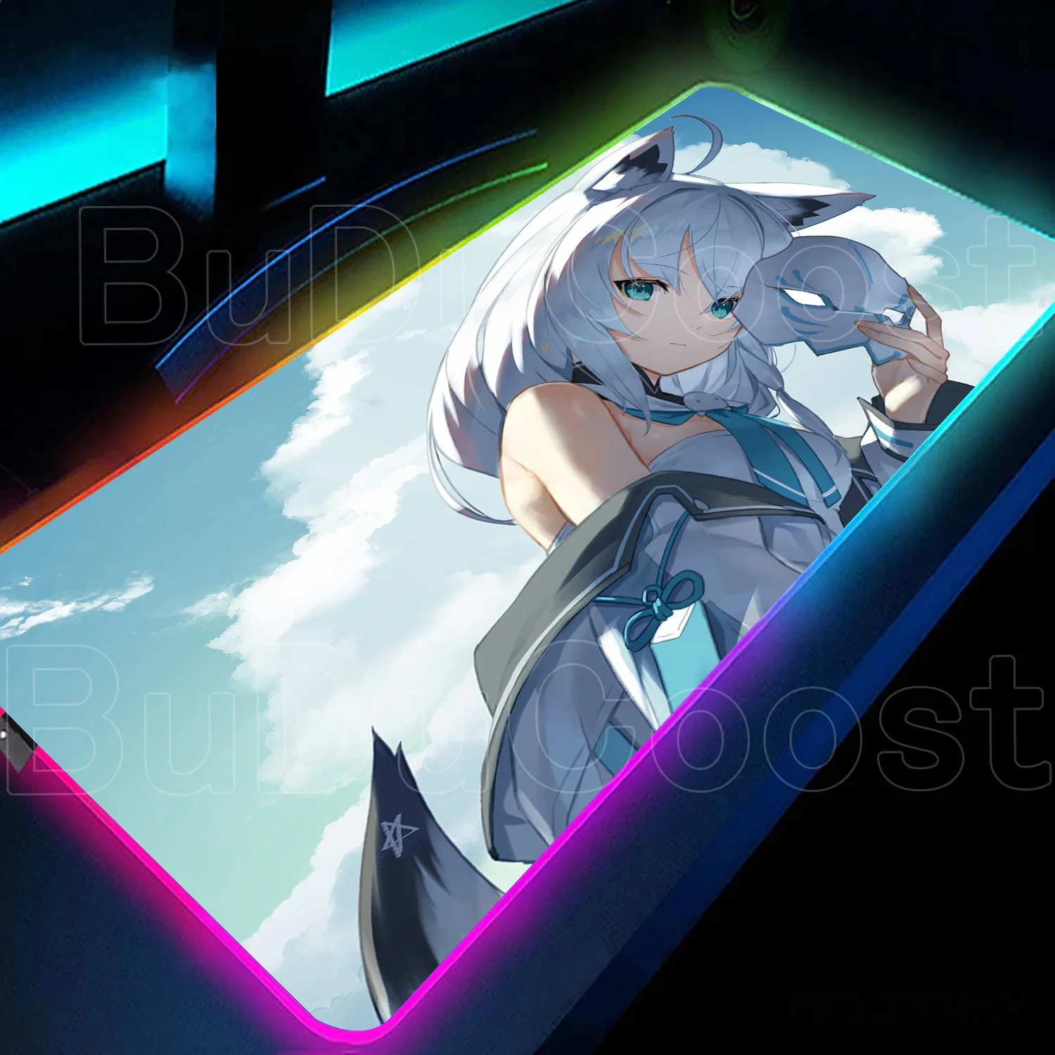 RGB LED Large Non-slip Speed DeskMat Rubber Gaming Accessories Laptop Computer Office Keyboard Pad Shirakami Fubuki Keyboard Mat
RGB LED Large Non-slip Speed DeskMat Rubber Gaming Accessories Laptop Computer Office Keyboard Pad Shirakami Fubuki Keyboard Mat