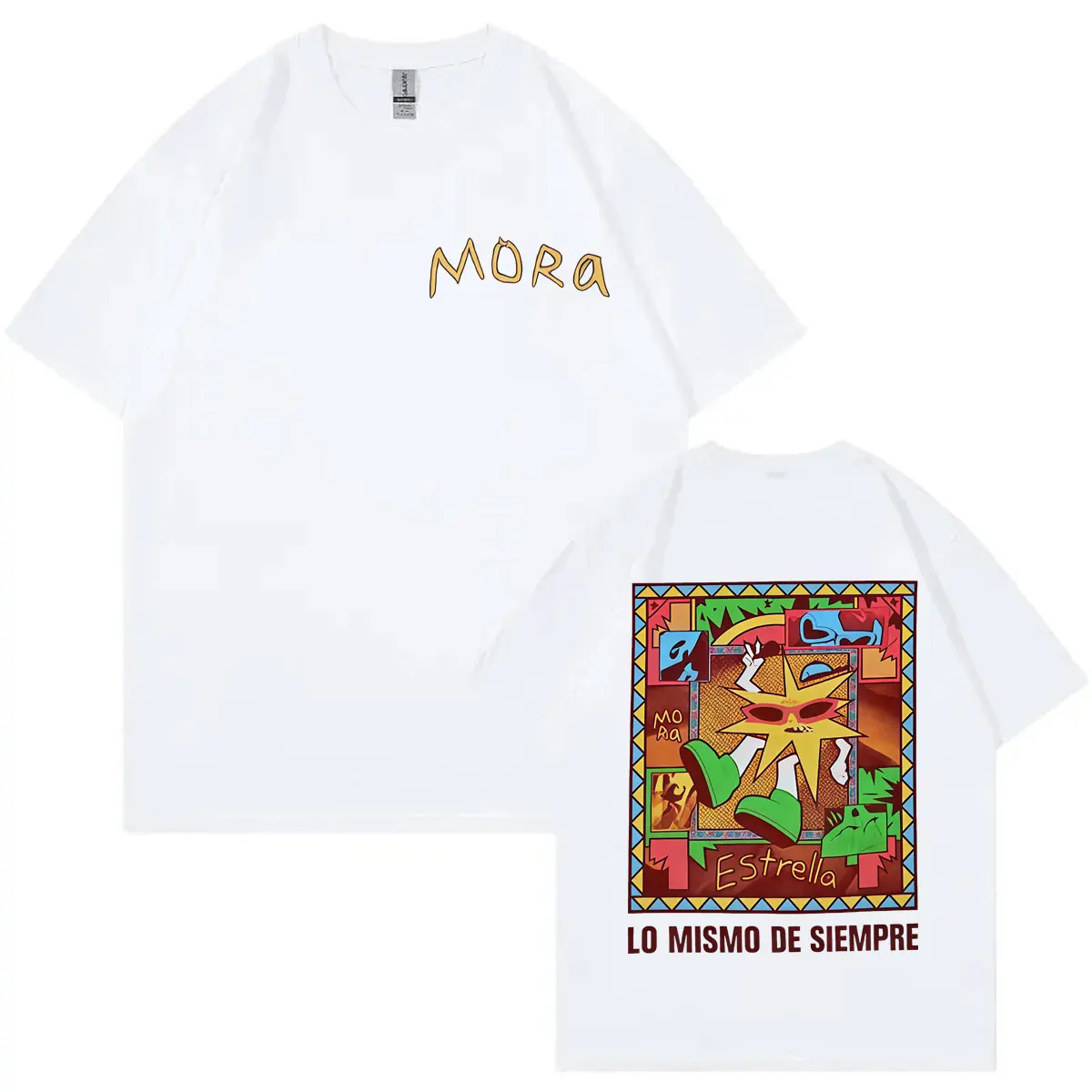 Tops Singer Mora Lo Mismo De Siempre 2025 New Album T-Shirt Vintage Rock Short Sleeve T Shirts Men Women Fashion Y2k T-Shirts
Tops Singer Mora Lo Mismo De Siempre 2025 New Album T-Shirt Vintage Rock Short Sleeve T Shirts Men Women Fashion Y2k T-Shirts