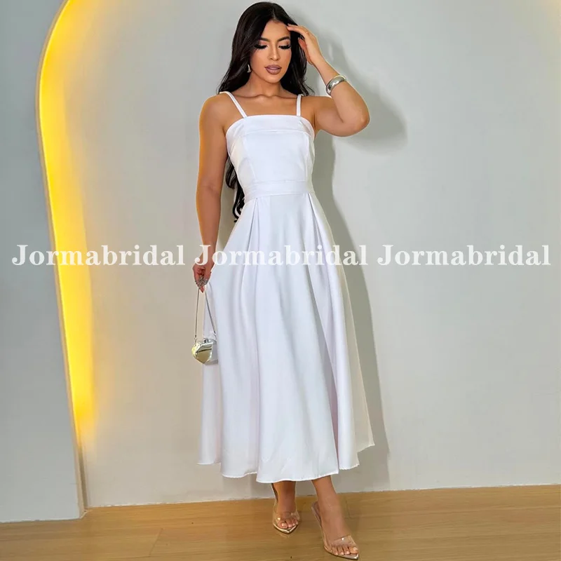 Атласное летнее свадебное платье трапециевидной формы на бретельках для женщин, белое свадебное платье цвета слоновой кости длиной до чая, платья на заказ, платья de festa
Атласное летнее свадебное платье трапециевидной формы на бретельках для женщин, белое свадебное платье цвета слоновой кости длиной до чая, платья на заказ, платья de festa