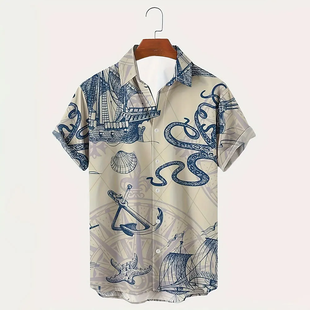Men'S Simple Shirt 2024 New Mermaid Digital Print Short Sleeve Shirt Large Size Lapel Button Down Shirt Men'S Daily Casual Wear
Men'S Simple Shirt 2024 New Mermaid Digital Print Short Sleeve Shirt Large Size Lapel Button Down Shirt Men'S Daily Casual Wear