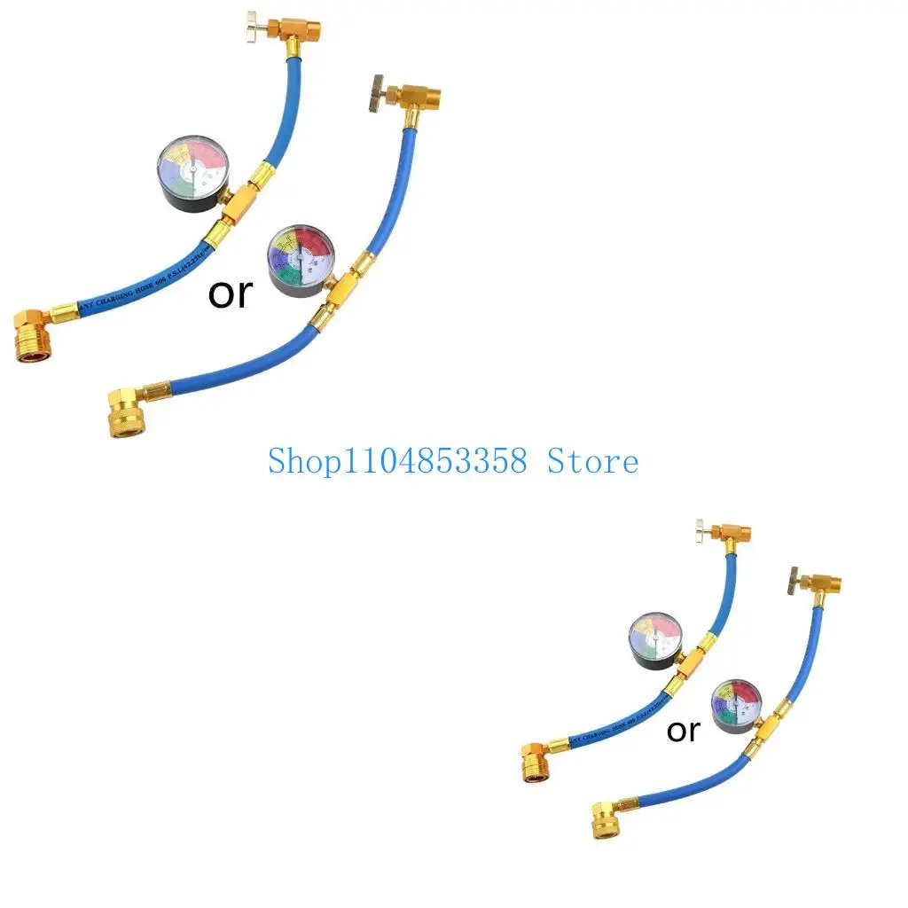 652F Auto Air Conditioner AC R134A Refrigerant Charging 17cm+17cm Hose Gauge
652F Auto Air Conditioner AC R134A Refrigerant Charging 17cm+17cm Hose Gauge