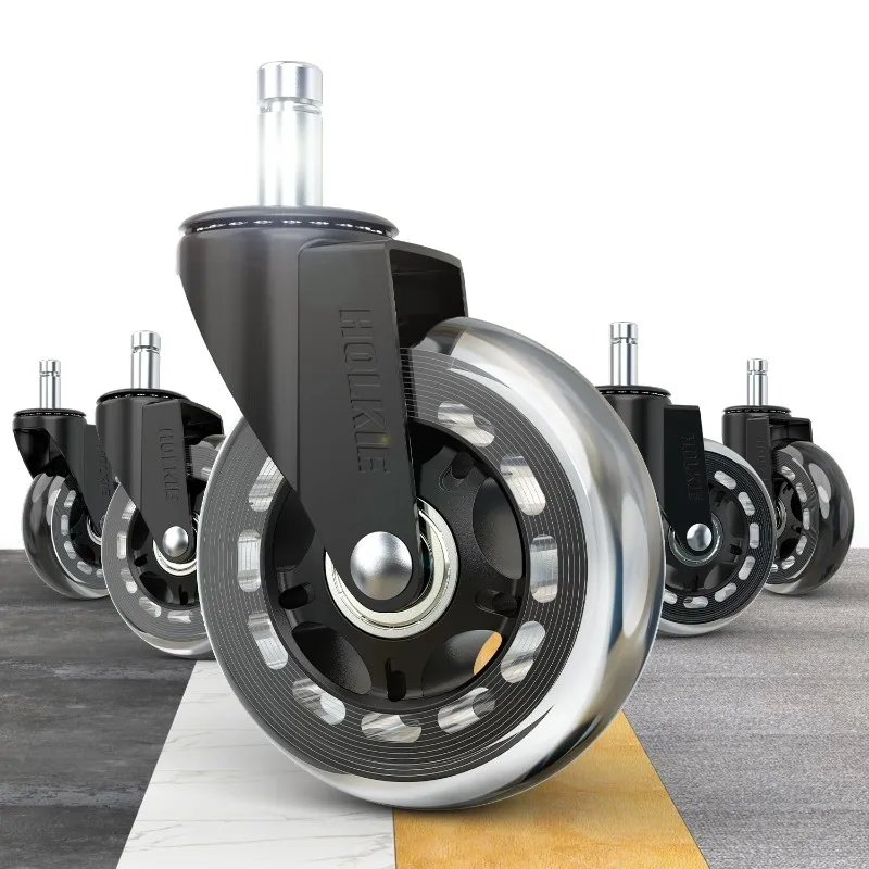 5pcs 3'' Office Chair Casters Wheels,Replacement for Carpet and Hardwood Floor,Rubber Swivel Roller Blade Gaming Chair Wheels
5pcs 3'' Office Chair Casters Wheels,Replacement for Carpet and Hardwood Floor,Rubber Swivel Roller Blade Gaming Chair Wheels 