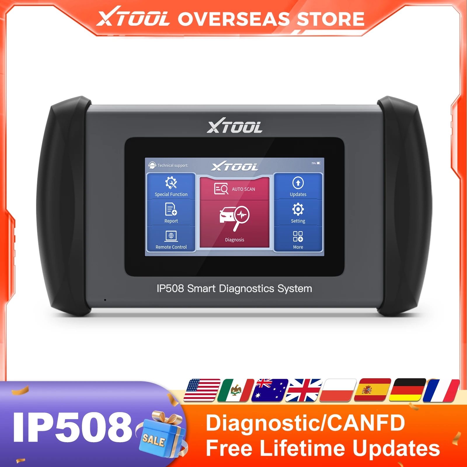 XTOOL Inplus IP508 Diagnostic Tools ABS Bleed Throttle Relearn ODB2 Scanner 8-in-1 Data Graph Auto VIN Scan Lifetime Free Update
XTOOL Inplus IP508 Diagnostic Tools ABS Bleed Throttle Relearn ODB2 Scanner 8-in-1 Data Graph Auto VIN Scan Lifetime Free Update