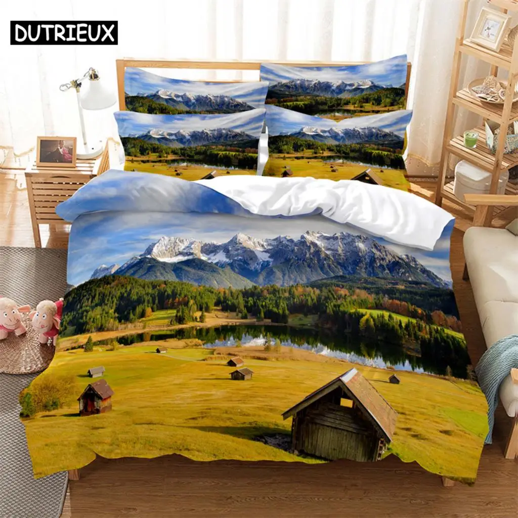 Landscape 3D Digital Bedding Sets Home Bedclothes Super King Cover Pillowcase Comforter Textiles Bedding Set bed cover set
Landscape 3D Digital Bedding Sets Home Bedclothes Super King Cover Pillowcase Comforter Textiles Bedding Set bed cover set
