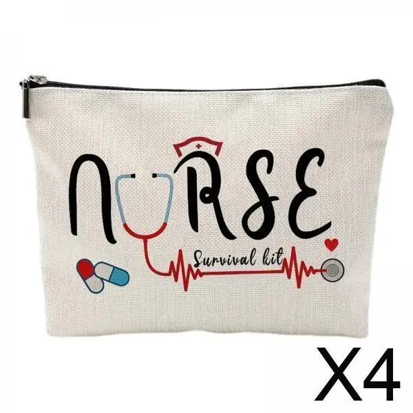 Cosmetic Pouch Cotton Linen Makeup Bag Zipper Organizer Travel Toiletry Multipurpose Case for Women Nurse Appreciation Gift
Cosmetic Pouch Cotton Linen Makeup Bag Zipper Organizer Travel Toiletry Multipurpose Case for Women Nurse Appreciation Gift