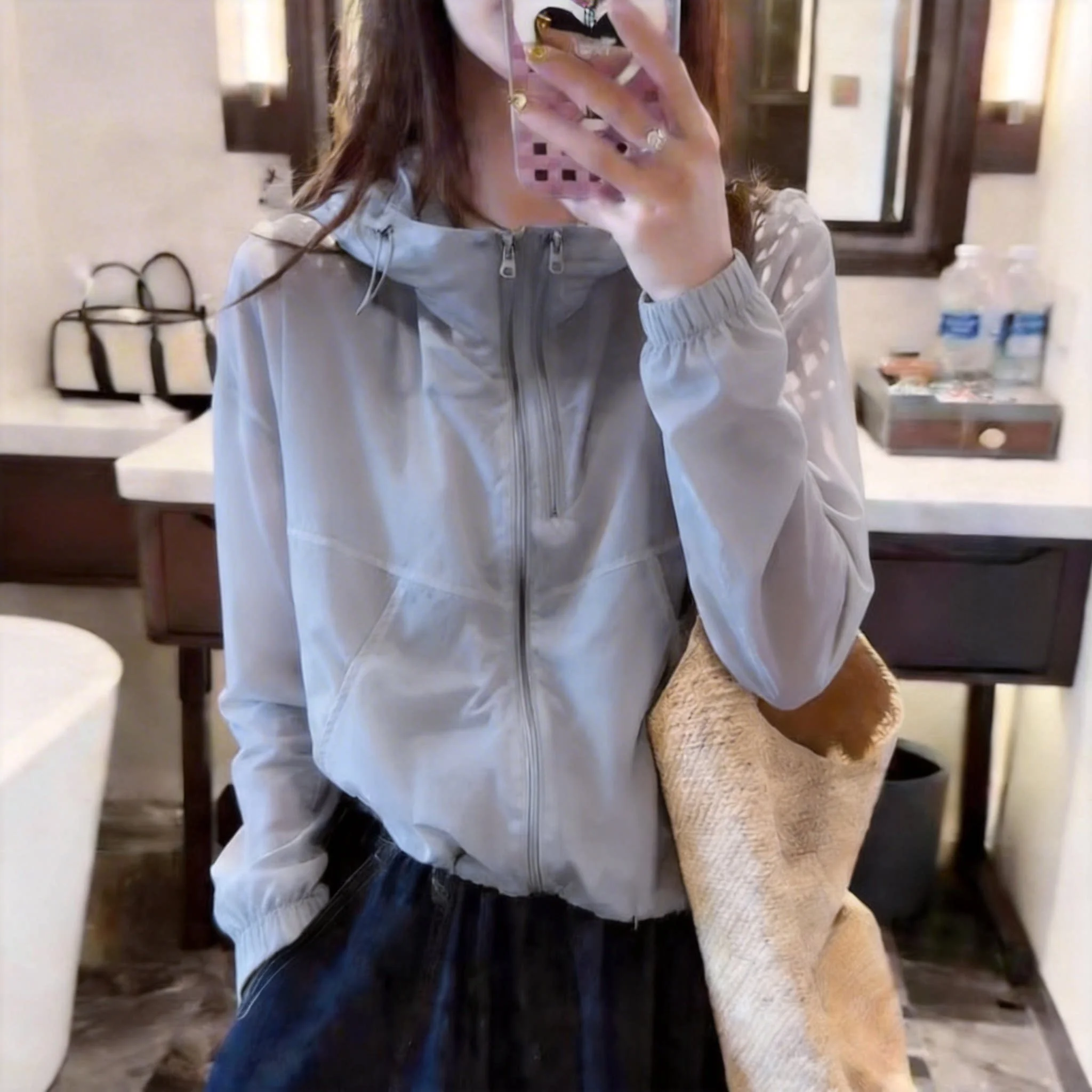Double Layer Outdoor Lazy Style Sun Protection Clothes Thin Zipper Women's Fashionable Summer Outerwear Long Sleeve Hoodie
Double Layer Outdoor Lazy Style Sun Protection Clothes Thin Zipper Women's Fashionable Summer Outerwear Long Sleeve Hoodie