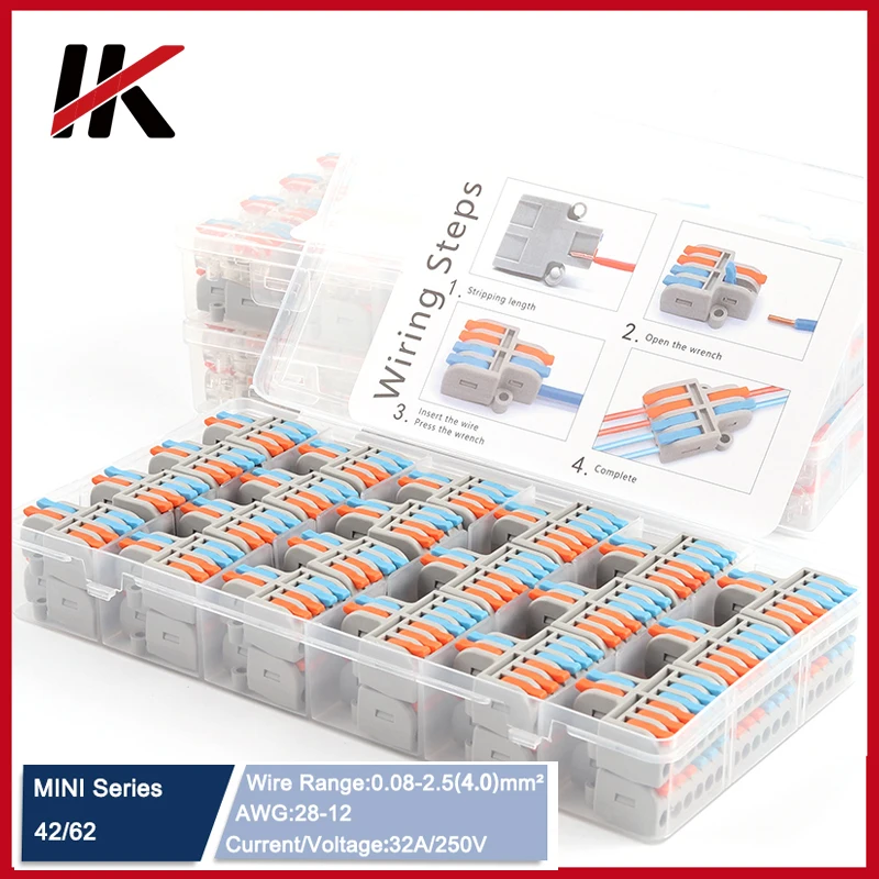 Boxed Mini Electric Splitter Quick Push-In Wire Connector Universal Compact Terminal Block For Home Led Light Cable connectors
Boxed Mini Electric Splitter Quick Push-In Wire Connector Universal Compact Terminal Block For Home Led Light Cable connectors