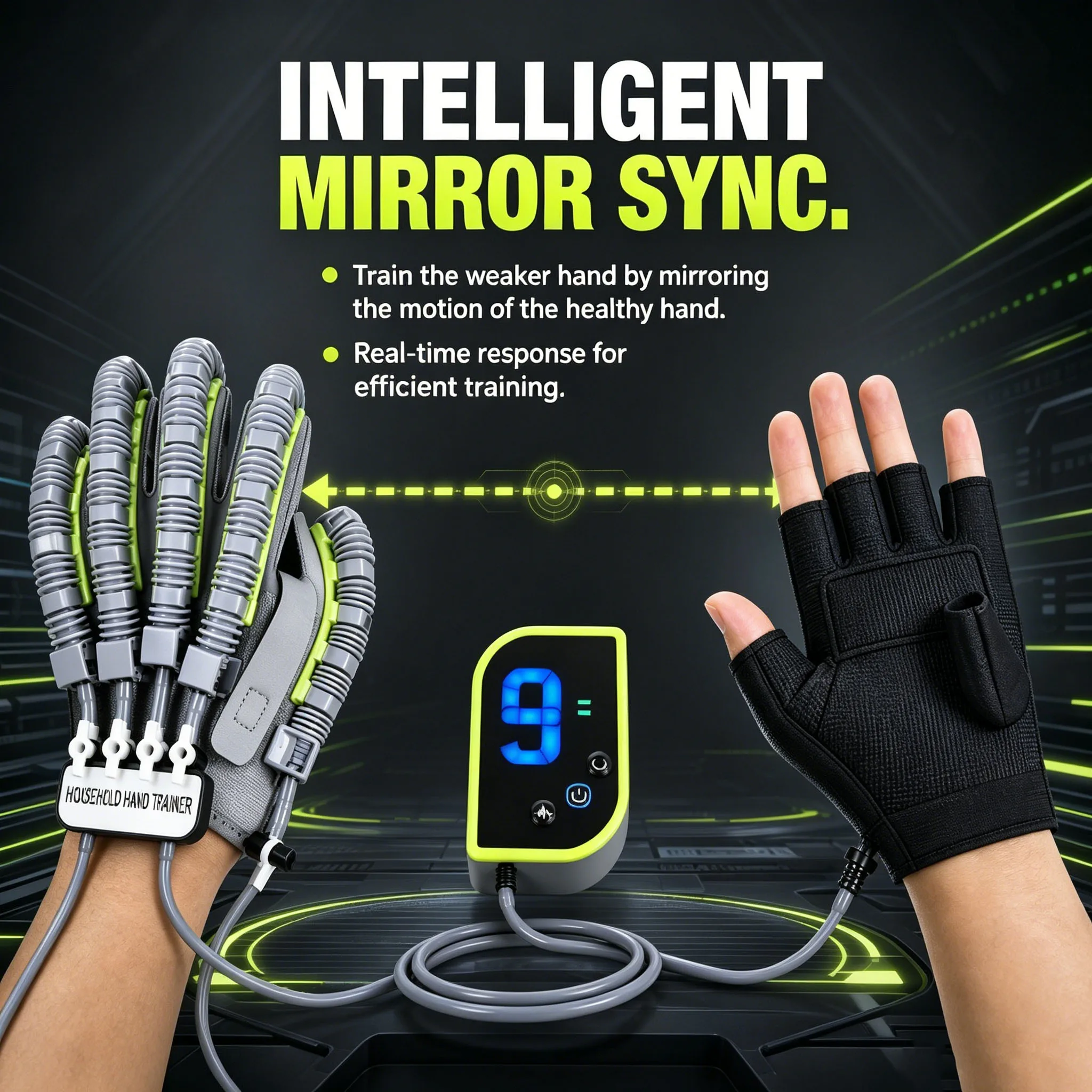 Portable Robotic Finger Training Gloves Enhance Hand Strength Flexibility Motor Control Home Rehab Equipment For Hemiplegia
Portable Robotic Finger Training Gloves Enhance Hand Strength Flexibility Motor Control Home Rehab Equipment For Hemiplegia