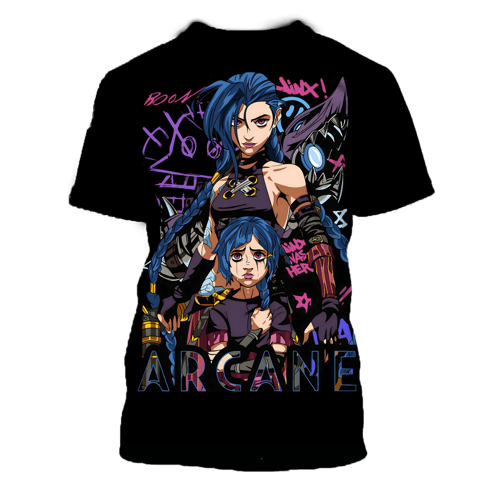 Jumeast Cartoon Jinx Arcane Monkey 3D Printed Men T-shirts Game Pattern Women Black Summer T Shirts Casual Clothing Fashion Tops
Jumeast Cartoon Jinx Arcane Monkey 3D Printed Men T-shirts Game Pattern Women Black Summer T Shirts Casual Clothing Fashion Tops