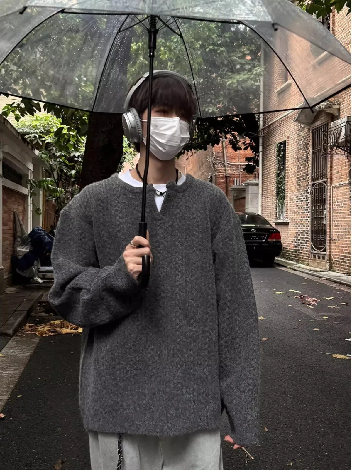 Мужской вязаный свитер на осень-зиму, простой, свободный крой, с воротником-стойкой, с узором «косичка», длинный рукав, молодежный стиль...
Мужской вязаный свитер на осень-зиму, простой, свободный крой, с воротником-стойкой, с узором «косичка», длинный рукав, молодежный стиль...