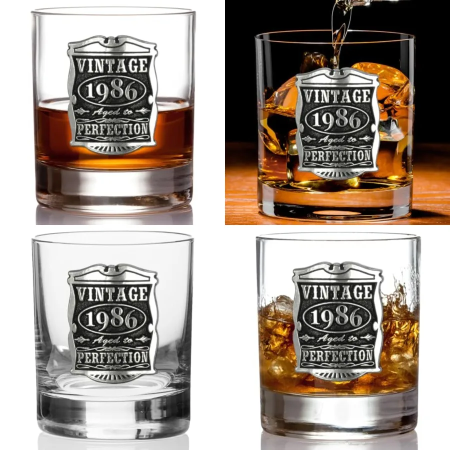 English Pewter Company Vintage Years 1986 40th Birthday or Anniversary Old Fashioned Whisky Rocks Glass Tumbler - Unique Gift I
English Pewter Company Vintage Years 1986 40th Birthday or Anniversary Old Fashioned Whisky Rocks Glass Tumbler - Unique Gift I