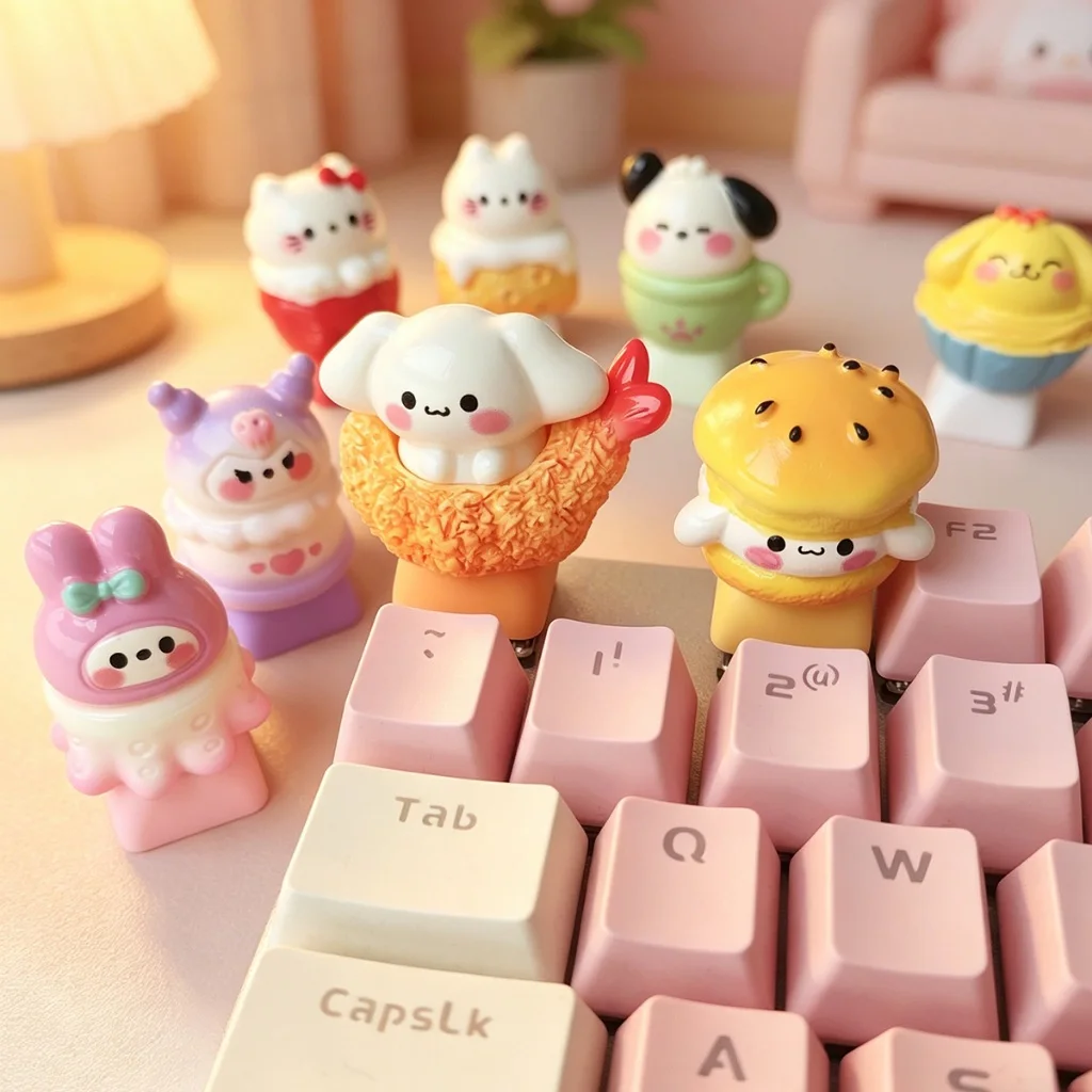Kawaii Sanrios Keycaps Food-Themed DIY Keycaps Cute & Yummy Custom Keycap Set for Cherry MX Mechanical Keyboards Gift for Girl
Kawaii Sanrios Keycaps Food-Themed DIY Keycaps Cute & Yummy Custom Keycap Set for Cherry MX Mechanical Keyboards Gift for Girl