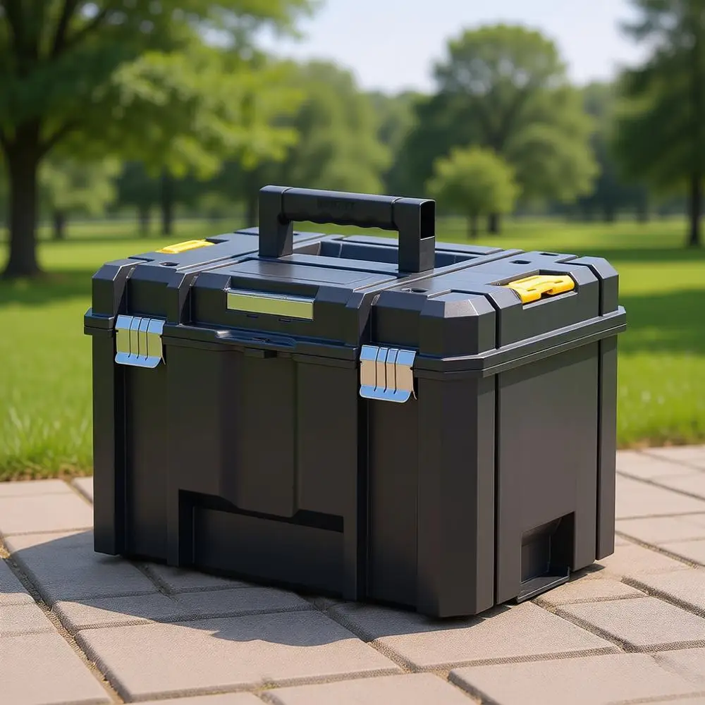 Extra Large Toolbox with Removable Tray for Easy Tool Access and Water-Resistant Design
Extra Large Toolbox with Removable Tray for Easy Tool Access and Water-Resistant Design