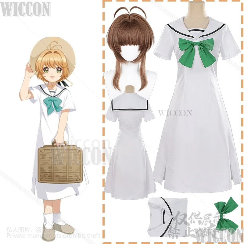 KINOMOTO SAKURA Cosplay Anime Japanese JK School Dress Cute Sailor Uniform Girl Suit Wig Sakura Comic Con Outfit Cos Customized
KINOMOTO SAKURA Cosplay Anime Japanese JK School Dress Cute Sailor Uniform Girl Suit Wig Sakura Comic Con Outfit Cos Customized