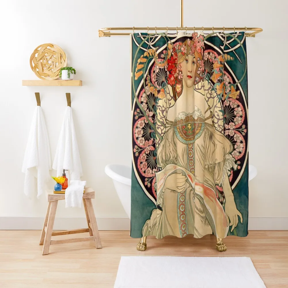 F. Champenois by Alphonse Mucha Shower Curtain Cute Shower Waterproof Shower Curtain
F. Champenois by Alphonse Mucha Shower Curtain Cute Shower Waterproof Shower Curtain