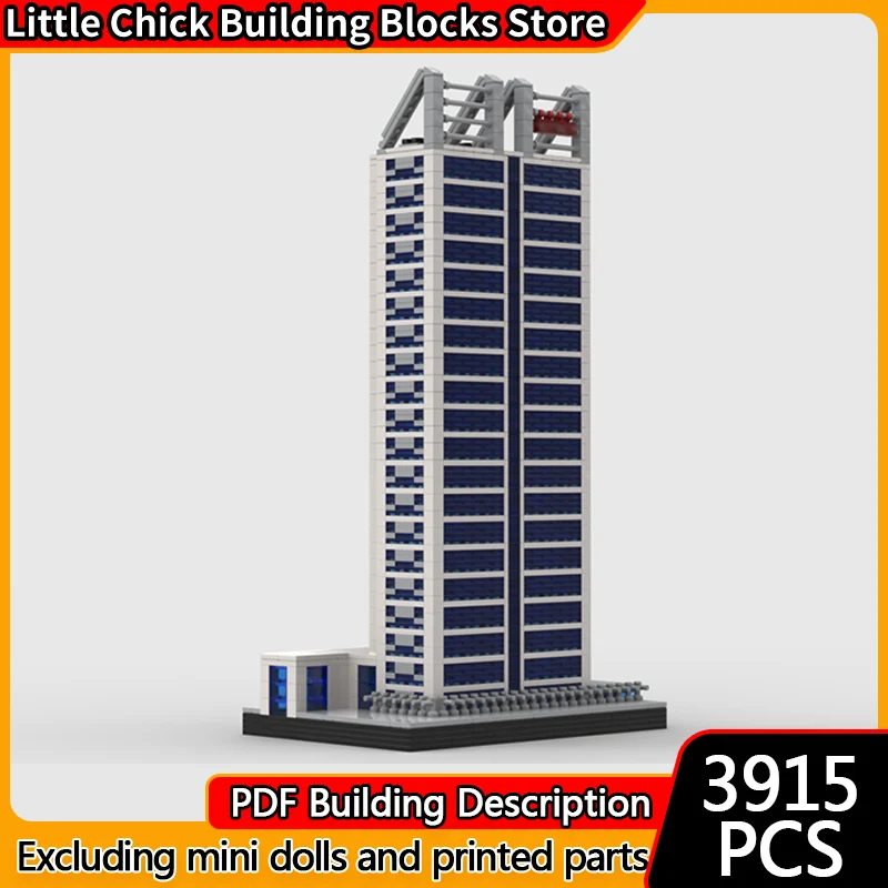 Модель City Street View MOC, строительные кирпичи, коммерческая офисная башня, модульная технология, детские праздничные подарки, сборка игрушек, костюм
Модель City Street View MOC, строительные кирпичи, коммерческая офисная башня, модульная технология, детские праздничные подарки, сборка игрушек, костюм