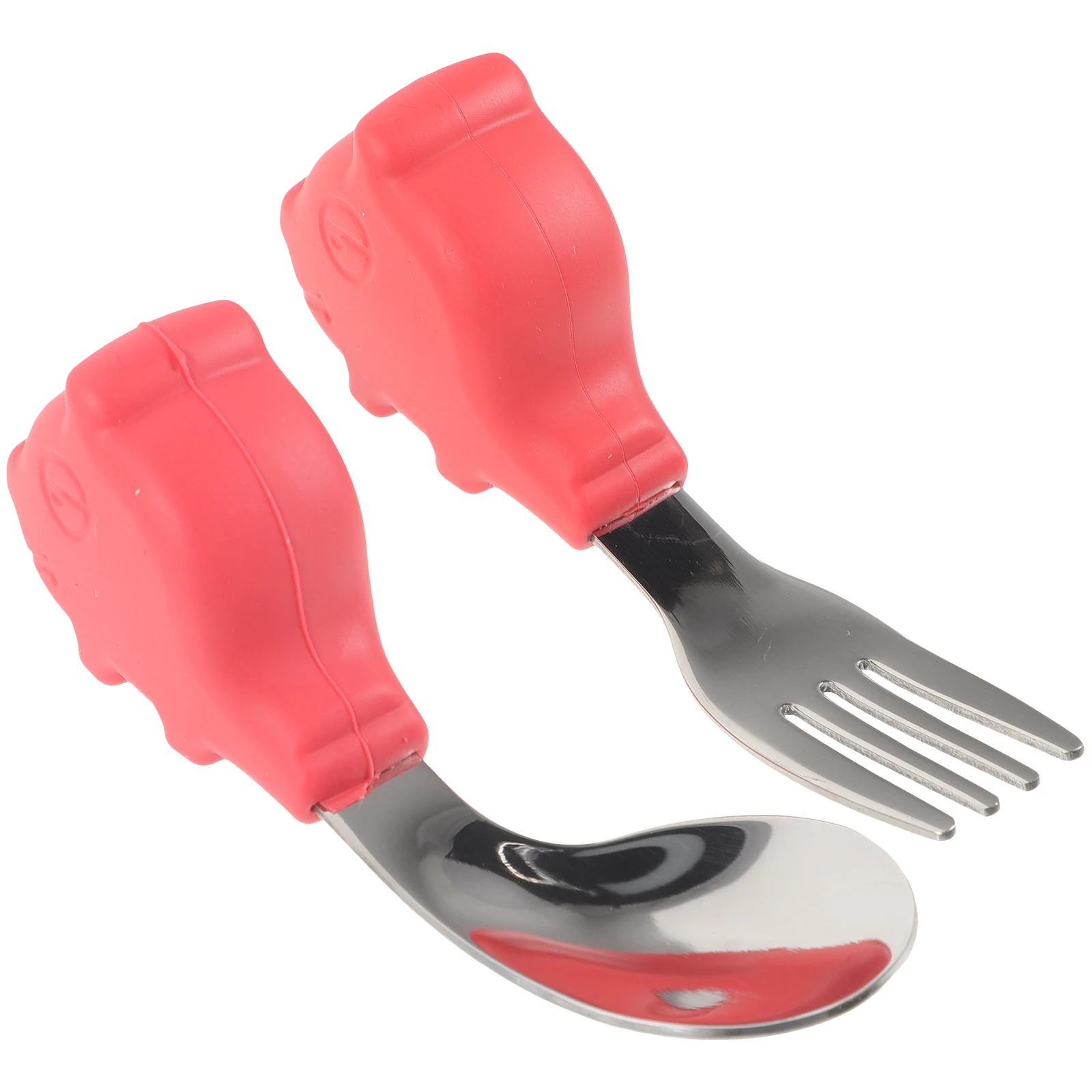 Baby Self Feeding Spoon Fork Set Red Bent Silicone Training Utensils Portable Eating Tool Cutlery Lightweight Durable Safe Kids
Baby Self Feeding Spoon Fork Set Red Bent Silicone Training Utensils Portable Eating Tool Cutlery Lightweight Durable Safe Kids