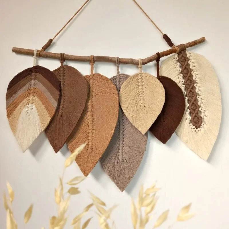 Southeast Asian Handwoven Tapestry Leaf Style Wall Decoration Wabi-Sabi Hanging Ornament Artistic Cotton Throw
Southeast Asian Handwoven Tapestry Leaf Style Wall Decoration Wabi-Sabi Hanging Ornament Artistic Cotton Throw