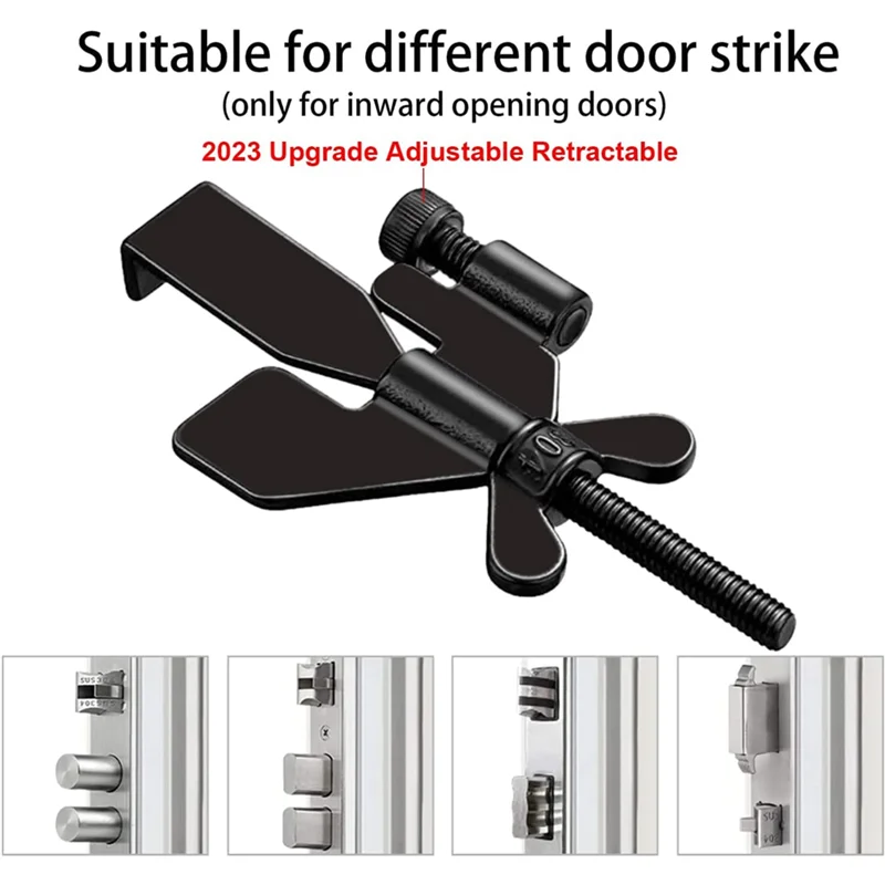 Portable Door Lock Upgraded Adjustable Lock For Additional Privacy And Safety In Hotel Apartment Prevent Entry
Portable Door Lock Upgraded Adjustable Lock For Additional Privacy And Safety In Hotel Apartment Prevent Entry
