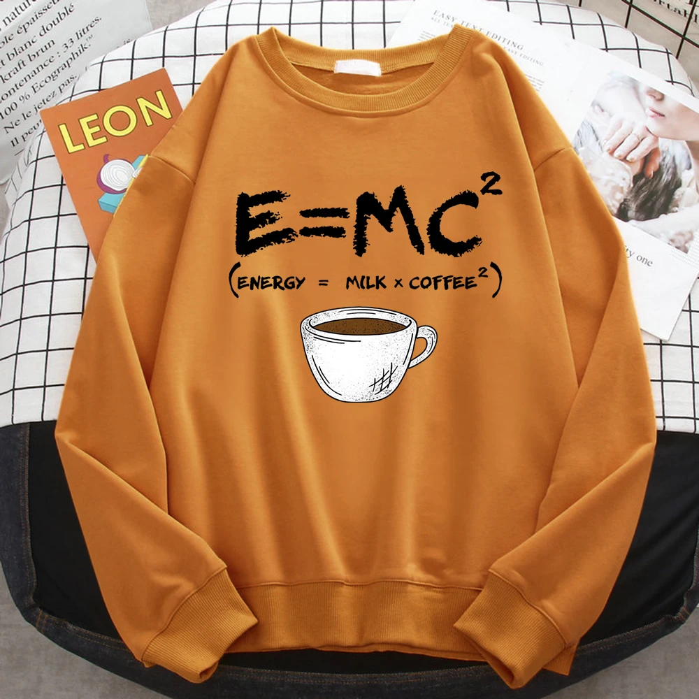 Autumn Harajuku Woman Pullover Energy=Milk+Coffee Printing Hoodies Comfortable All-Math Sweatshirt Crewneck Loose Female Clothes
Autumn Harajuku Woman Pullover Energy=Milk+Coffee Printing Hoodies Comfortable All-Math Sweatshirt Crewneck Loose Female Clothes