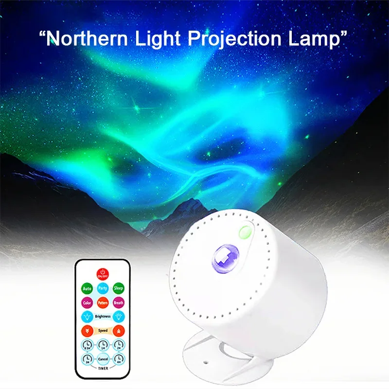 Northern Light Star Galaxy Projector Lamp RGB Dynamic Aurora Atmosphere Light Remote For Home Party Stage Lighting Bedroom Decor
Northern Light Star Galaxy Projector Lamp RGB Dynamic Aurora Atmosphere Light Remote For Home Party Stage Lighting Bedroom Decor