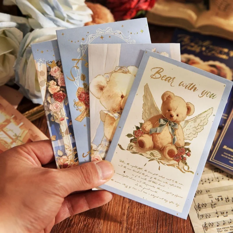 Birthday Greeting Card Bear Romantic House Bear Flower Greeting Card Student Wishes Holiday Gift Message Greeting Card
Birthday Greeting Card Bear Romantic House Bear Flower Greeting Card Student Wishes Holiday Gift Message Greeting Card