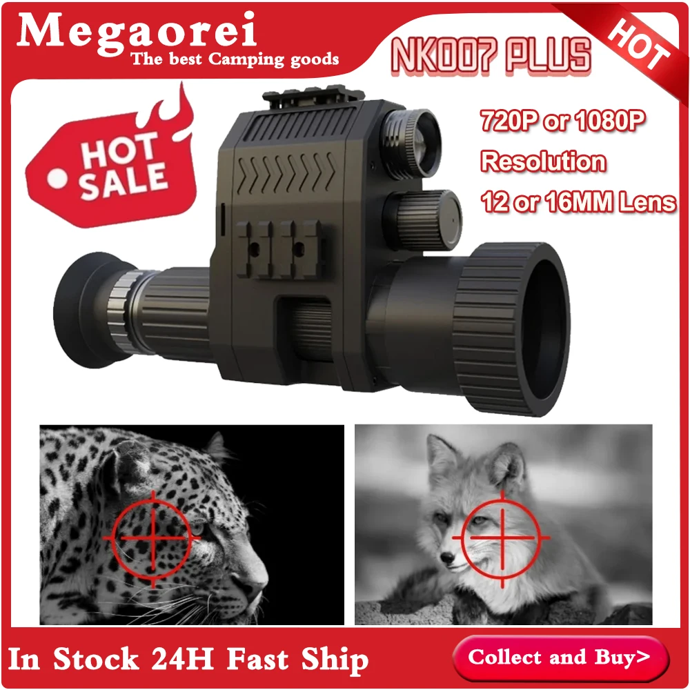 Прицел Megaorei NK007 Plus для охоты за дикой природой, инфракрасный лазер, ИК Ночное Видение, наружные камеры с разрешением 720P или 1080P на выбор
Прицел Megaorei NK007 Plus для охоты за дикой природой, инфракрасный лазер, ИК Ночное Видение, наружные камеры с разрешением 720P или 1080P на выбор