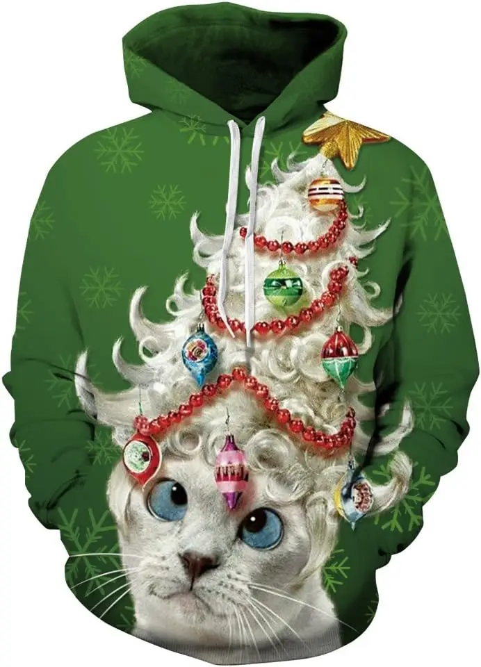 Couple Cute 3D Santa Print Ugly Christmas Kangaroo Pocket Sweatshirt Hoodies Pullover
Couple Cute 3D Santa Print Ugly Christmas Kangaroo Pocket Sweatshirt Hoodies Pullover