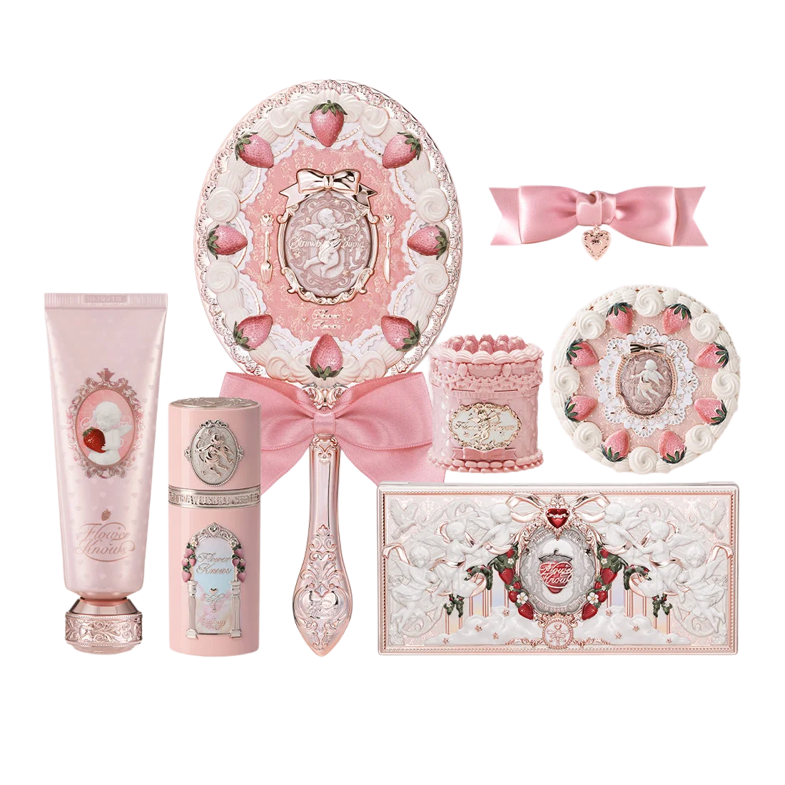 Flower Knows Stay Sweet 8 Pc Full Face Makeup Set Eyeshadow Blush Contour Lip Cream Hydrating Soft Matte Pigment Glowy Kit
Flower Knows Stay Sweet 8 Pc Full Face Makeup Set Eyeshadow Blush Contour Lip Cream Hydrating Soft Matte Pigment Glowy Kit