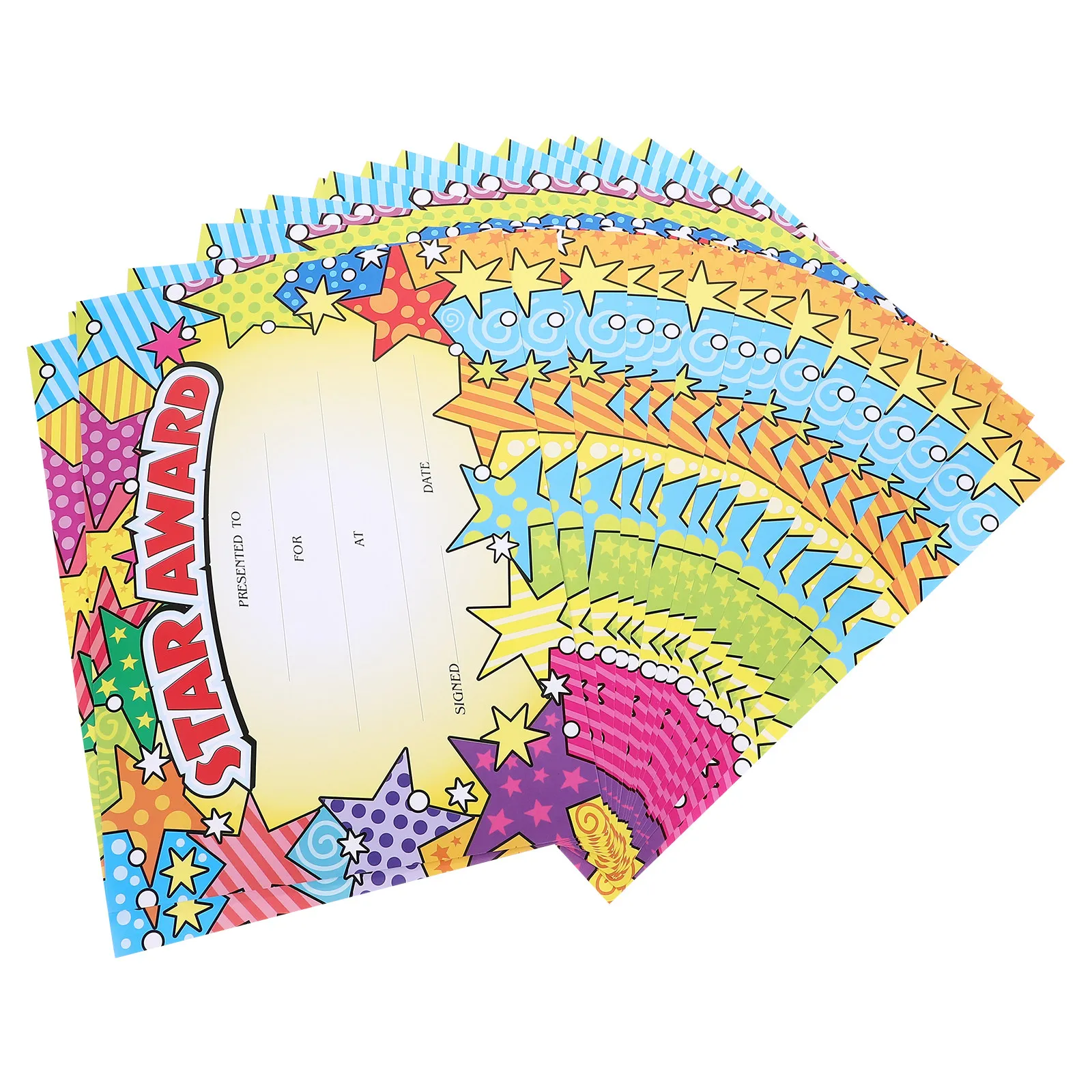 20 Sheets Award Certificates Teaching Supplies Proper Size Clear Printing Graduation Recognition Preschool Diploma
20 Sheets Award Certificates Teaching Supplies Proper Size Clear Printing Graduation Recognition Preschool Diploma