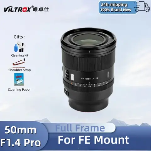 VILTROX AF 50 mm F1.4 Pro FE Vollformat-Standard-Autofokus-Objektiv mit großer Blende für Sony a7C a7SIII a7III a7RIV a9 ZVE1 A93