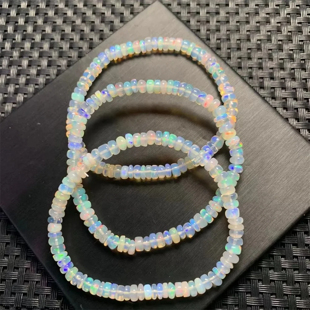 1 Pc Fengbaowu Natural Colorful White Opal Bracelet Heishi Beads 925 Sterling Silver Fashion Jewelry Gift For Women
1 Pc Fengbaowu Natural Colorful White Opal Bracelet Heishi Beads 925 Sterling Silver Fashion Jewelry Gift For Women