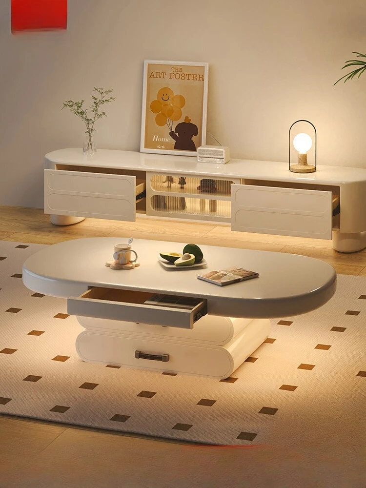 French cream wind TV cabinet coffee table combination small apartment simple post-modern designer living room home coffee table
French cream wind TV cabinet coffee table combination small apartment simple post-modern designer living room home coffee table