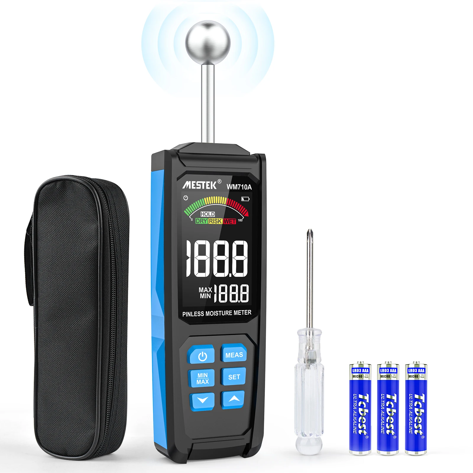 WM710A Moisture Meter Wood Cardboard Wood Concrete Building Humidity Detector Portable Wood Humidity
WM710A Moisture Meter Wood Cardboard Wood Concrete Building Humidity Detector Portable Wood Humidity