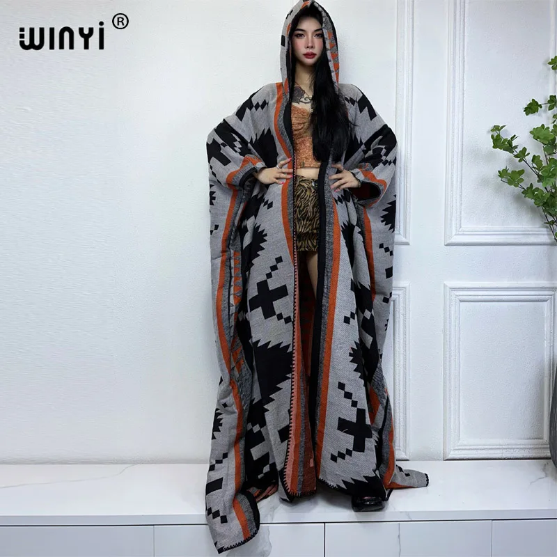 WINYI new Winter coat outfits Women high quality dress Loose Thick Warm Female kaftan poncho dress Hooded mop coat fashion Abaya
WINYI new Winter coat outfits Women high quality dress Loose Thick Warm Female kaftan poncho dress Hooded mop coat fashion Abaya