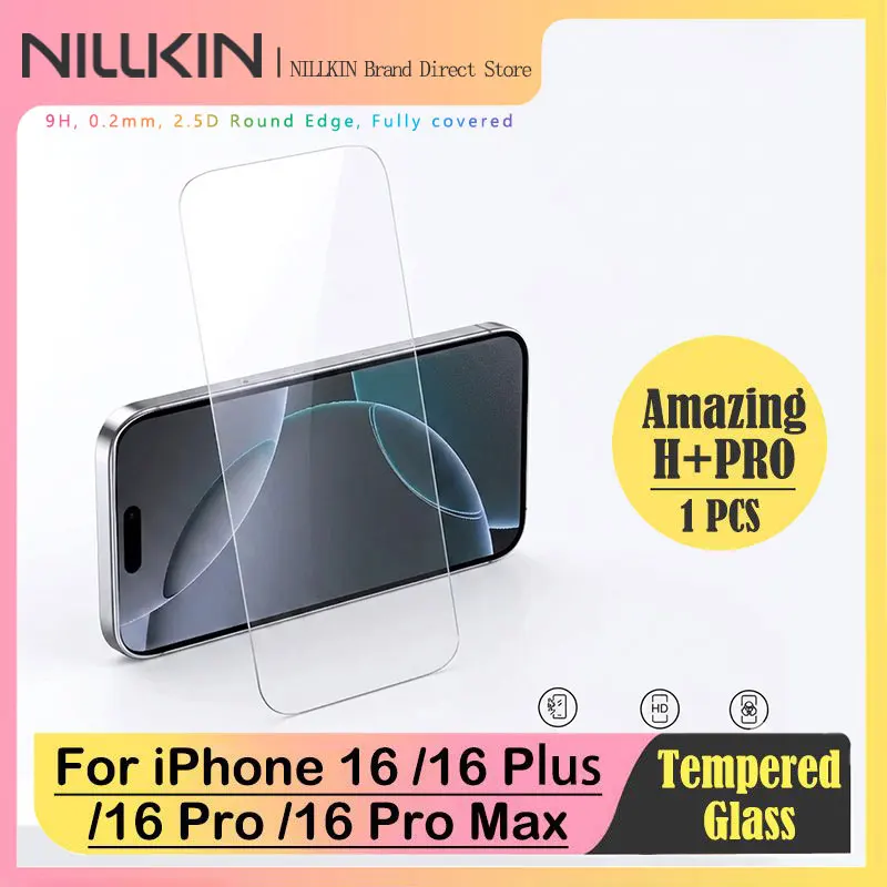 For iPhone 16 Pro Max, Nillkin H+Pro tempered glass screen protector with tool, high definition, dust free, automatic alignment
For iPhone 16 Pro Max, Nillkin H+Pro tempered glass screen protector with tool, high definition, dust free, automatic alignment