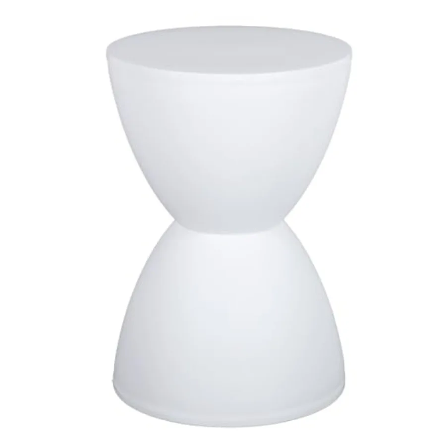 Hourglass Shaped Stool, Modern Side Table Round End Table Stool Attracting Attention Shoe Changing Home Use 43x30cm White
Hourglass Shaped Stool, Modern Side Table Round End Table Stool Attracting Attention Shoe Changing Home Use 43x30cm White