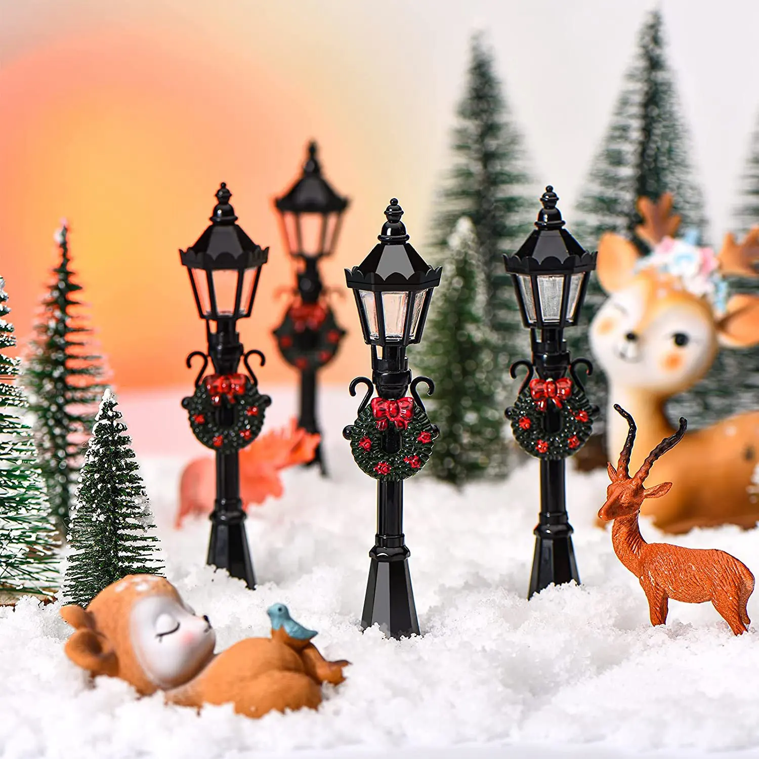 ABFKL Christmas Mini Street Light Models Miniature Street Lights Decorative Dollhouse Streetlight Christmas Small Street Lamps
ABFKL Christmas Mini Street Light Models Miniature Street Lights Decorative Dollhouse Streetlight Christmas Small Street Lamps