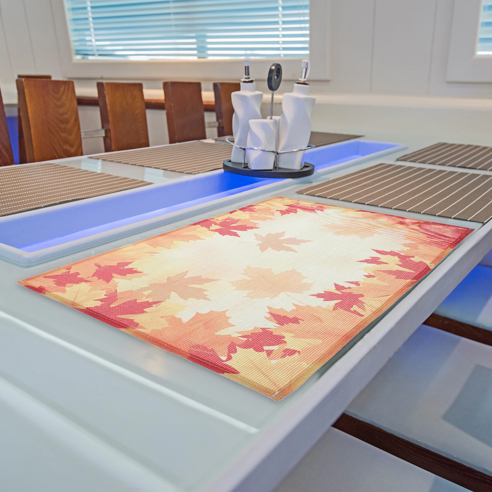 Placemat Fall Table Mats Leaf Shaped Placemats Seaweed Dining Flax Thanksgiving
Placemat Fall Table Mats Leaf Shaped Placemats Seaweed Dining Flax Thanksgiving