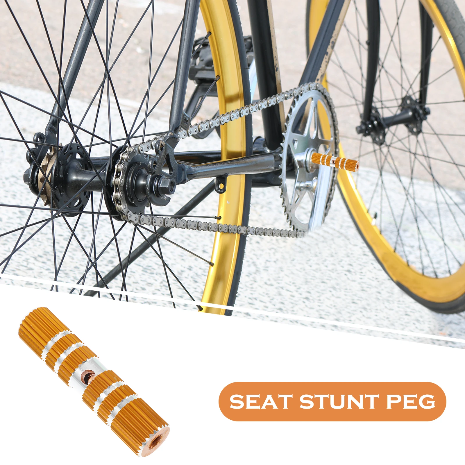 Aluminum Bicycle Cylinder Seat Axle Pegs 9.5Mm Cylinder Pedal 10Mm Quick Release For Mountain Bike Golden
Aluminum Bicycle Cylinder Seat Axle Pegs 9.5Mm Cylinder Pedal 10Mm Quick Release For Mountain Bike Golden