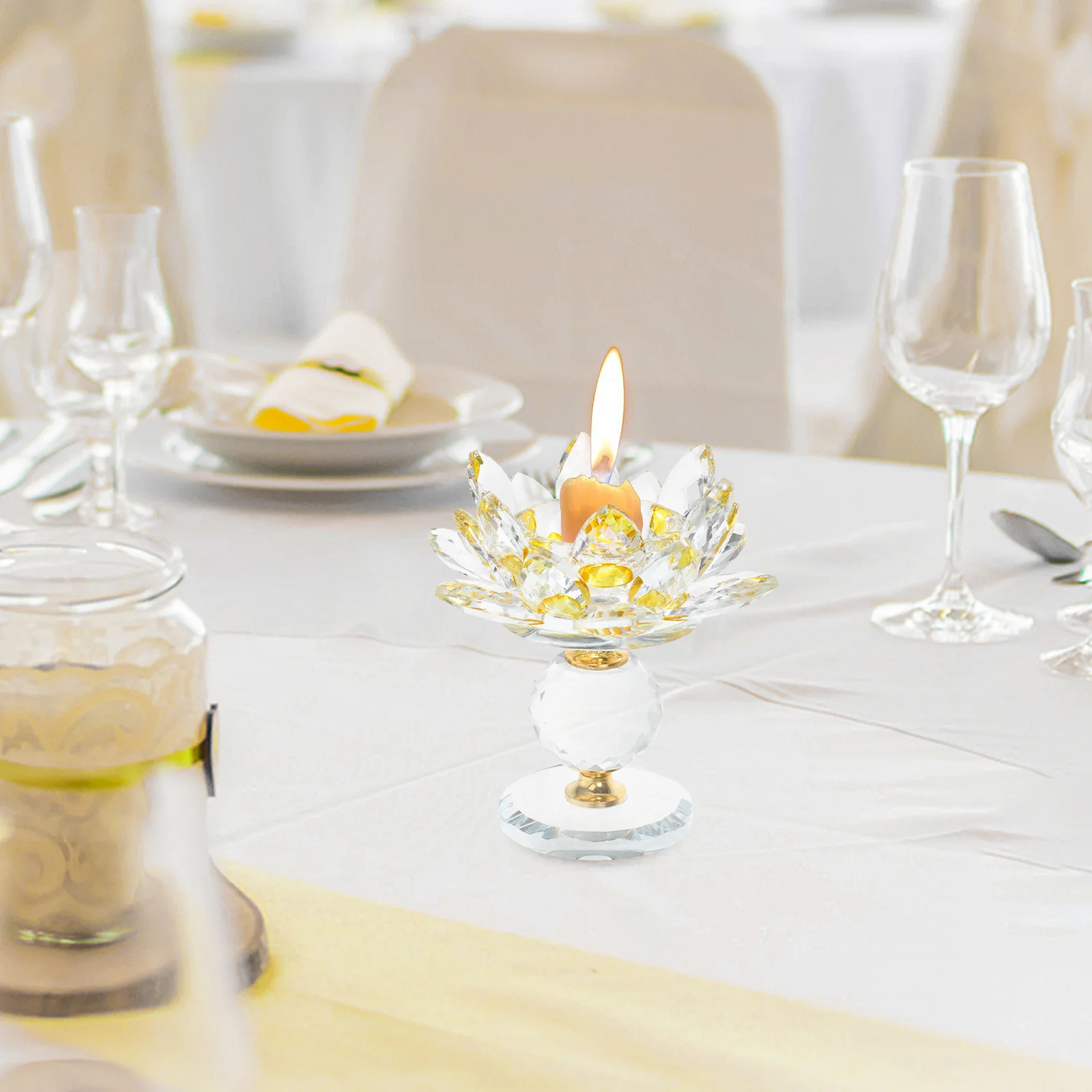 Crystal Lotus Flower Holder Glass Base Lotus Petals Stand Home Room Wedding Centerpiece Elegant Table Decor Tea Light
Crystal Lotus Flower Holder Glass Base Lotus Petals Stand Home Room Wedding Centerpiece Elegant Table Decor Tea Light