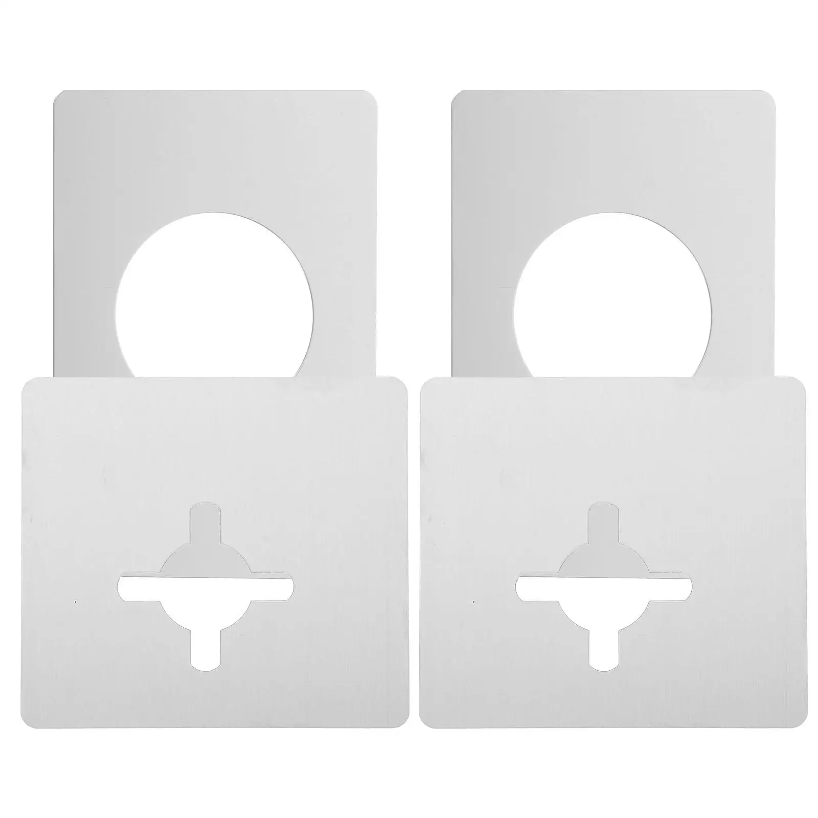 4 Pcs Door Lock Repair Board Support Knob Reinforcement Plate Split Plates Round Version
4 Pcs Door Lock Repair Board Support Knob Reinforcement Plate Split Plates Round Version