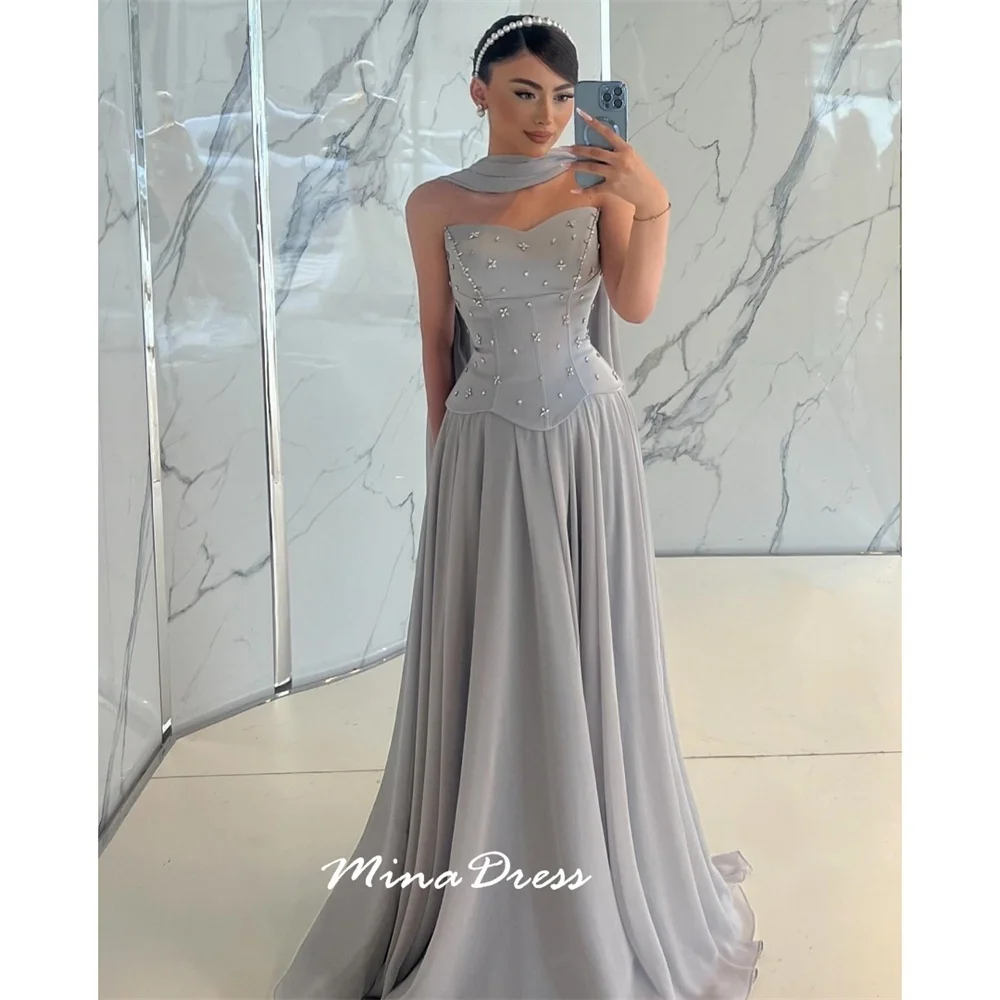 Mina Piglet Breast Women's Elegant Dresses for Special Occasions Float Sleeveless Formal Occasion Dresses Customized Crystal Gem
Mina Piglet Breast Women's Elegant Dresses for Special Occasions Float Sleeveless Formal Occasion Dresses Customized Crystal Gem