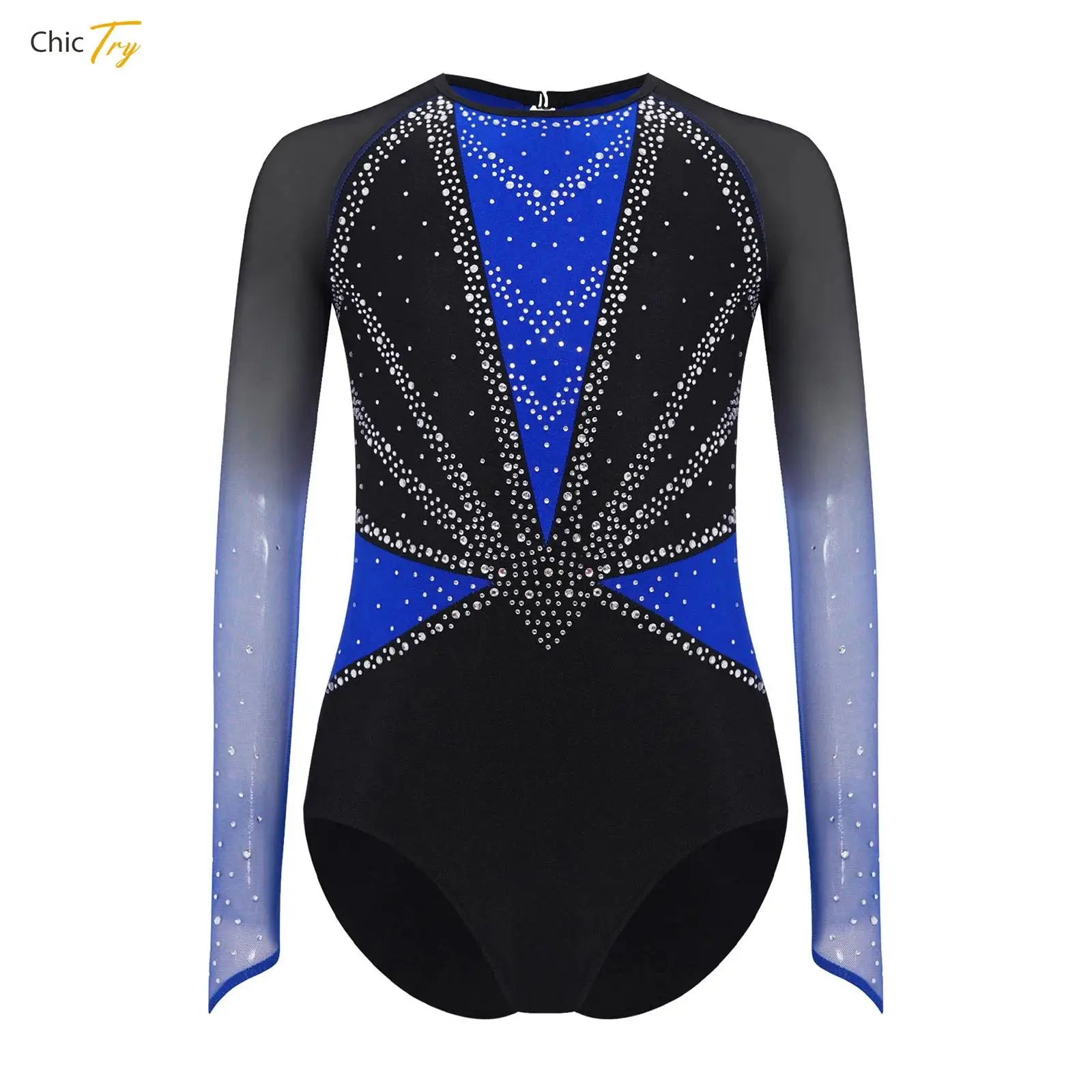 Kids Girls Long Sleeve Rhinestones Gymnastics Dance Leotard Sheer Mesh Figure Skating Ballet Jersey Unitards Bodysuit Costumes
Kids Girls Long Sleeve Rhinestones Gymnastics Dance Leotard Sheer Mesh Figure Skating Ballet Jersey Unitards Bodysuit Costumes