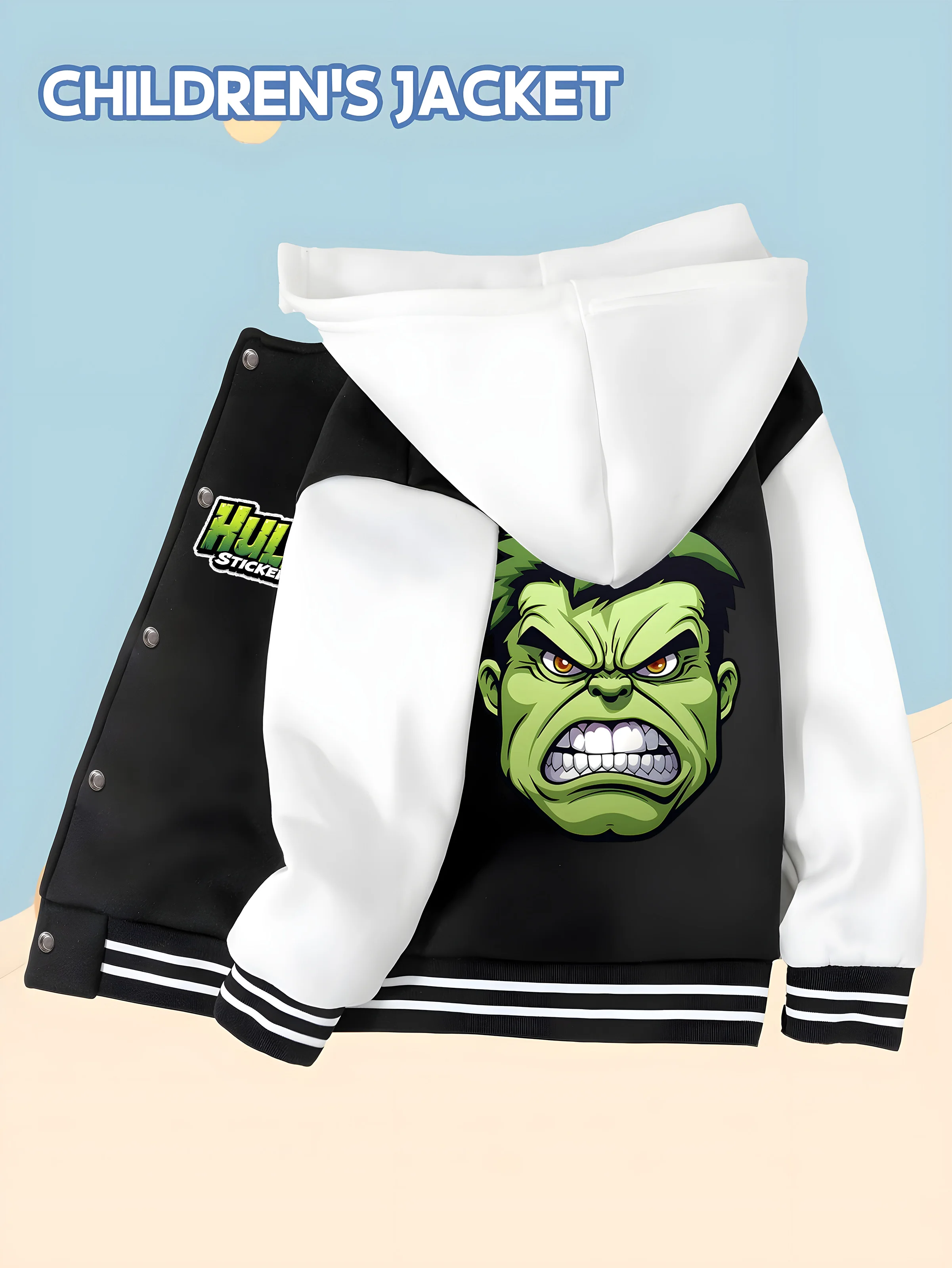 MINISO Marvel Boys Baseball Jacket - Deadpool Trend, Classic Black and White, Soft Fabric, Warm and Comfortable, Fashionable, Ma 
MINISO Marvel Boys Baseball Jacket - Deadpool Trend, Classic Black and White, Soft Fabric, Warm and Comfortable, Fashionable, Ma